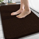 OLANLY bathroom rug 34x21 soft chenille for cozy, warm feet after showers