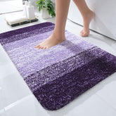OLANLY small bath rug with soft microfiber pile for warmth and plush comfort