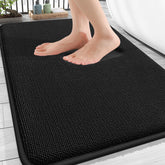OLANLY bath mat front view offers cloud-soft comfort and stability.