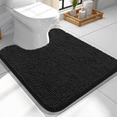 OLANLY toilet rug with chenille soft-coverage for cozy feet after showers.