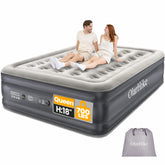 OlarHike queen air mattress with built-in pump for quick inflation and reliable support.
