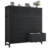 OLIXIS 9-drawers dresser front view shows spacious storage and sturdy build for organized rooms