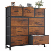OLIXIS dresser with wooden top provides a sturdy surface for daily essentials