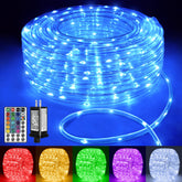 Ollny rope lights 66ft outdoor color changing for vibrant exterior illumination.