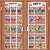 Olpchee headphone storage with 30 pockets keeps classroom headphones tidy and accessible.
