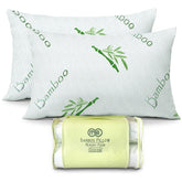 OMEO 2-pack queen-size pillow on bed for refreshed mornings