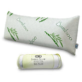 OMEO pillow front view with cooling rayon bamboo cover for comfortable sleep.