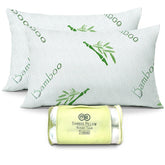 OMEO pillow shredded memory foam close-up showing supportive filling for neck and shoulders