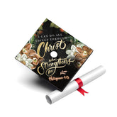 Once Upon A Time graduation cap topper with inspirational verse for lasting memories.