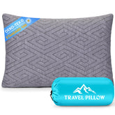 1 MIDDLE ONE Travel Pillow with a zipper cover for adjustable comfort on the go