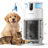 Oneisall Pet Air Purifier front view highlighting 360Β° airflow for whole-room purification
