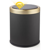 onlcuk smart bathroom trash can with lid opens by motion for touchless use.