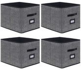 Onlyeasy extra large foldable storage cubes side view show ample closet organization.