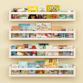 Onlysky nursery shelves mounted on wall showcase sturdy white storage.