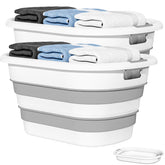 OOAMBB 43L collapsible basket folded for compact storage.