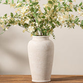 ooit ceramic flower vase 11-inch white, ideal centerpiece for fresh flowers