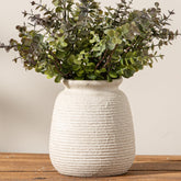 OOIT ceramic vase 6-inch with hand-painted finish adds unique decor.