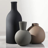 OOIT ceramic vase set of 3 group display for a cohesive centerpiece.