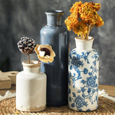 ooit vintage chinoiserie vases blue and white front view for elegant table decor
