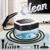 Opbodqo steam cleaner front view showing compact design for quick cleanup