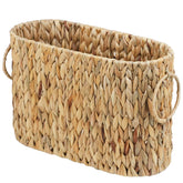 ORDELITE water hyacinth toilet paper storage basket holds up to 6–9 mega rolls.