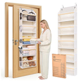 Ordovibe 5-Tier Over-Door Organizer in action for organized pantry storage