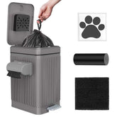 Organizelink 5L dog poop bin front view, ideal for outdoor use and odor control.