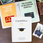 ORIENTAL CHERRY graduation gift card book cover with PU leather finish for lasting keepsakes.