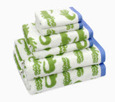 Original Kids crocodile towel set contents displayed for family bath time.