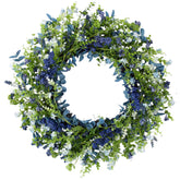 Orilium 24-inch spring wreath for front door enhances curb appeal year-round.