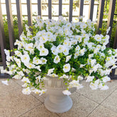 Orphidel outdoor artificial flowers with 16 bundles create lush, low-maintenance curb appeal.
