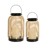 Osgevei 14in lantern with black frame for elegant hanging decor