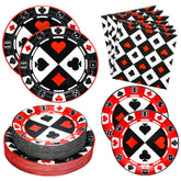 Osonm casino night dinner plates 8.9in ready for a hearty party meal
