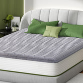 ossertsbeary premium foam topper front view shows supportive cushioning for nightly comfort