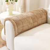 OstepDecor washable couch cover for dogs in khaki protecting a 20x24 cushion from spills