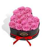Otuo heart box with 16 preserved roses for a lasting romantic centerpiece.