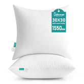 Oubonun 30x30 pillow insert in vacuum pack ready to fluff.