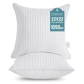 Oubonun pillow inserts 22x22 in a two-pack for easy layering and total coverage.