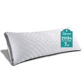 Oubonun premium adjustable loft pillow front view shows customizable height for full body support.