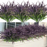 Ouddy Decor 16 bundles outdoor artificial plants with dense leaves for durable greenery