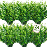 Ouddy Decor artificial boxwood stems brightening outdoor space with UV resistance and lifelike textures