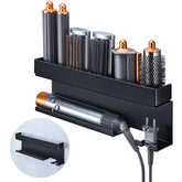 Oukimly storage hair dryer holder keeps curling iron accessories organized.