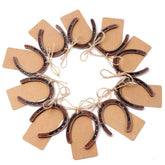 OurWarm lucky horseshoe wedding favor pack for rustic decor and guest keepsakes.