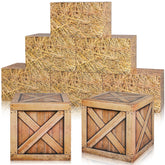 Outus hay bales boxes straw pattern front creates rustic photo backdrop.