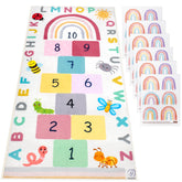 OVALLEY hopscotch rug setup for home play and learning