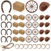 Ovveroche cowboy hats centerpiece adds rustic flair to Western table decor