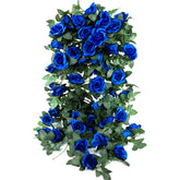 OWPFJG rose vine wall backdrop adds romantic color to wedding decor
