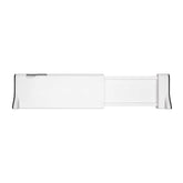 OXO Good Grips expandable dresser drawer divider extended in a drawer for tidy sections