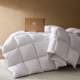 Pacific Coast goose down fiber comforter queen ultra-soft close-up texture for luxury sleep