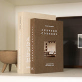 Paige McRae Decorative Books large beige with linen cover and premium finish.